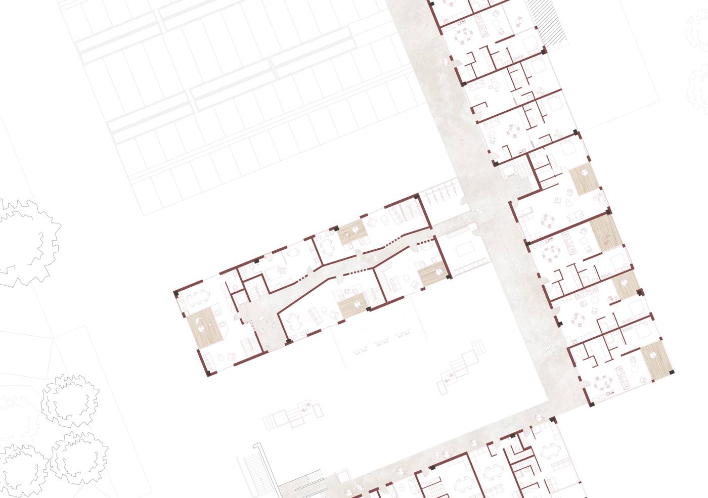 Plan d'aménagement d'un ensemble de logements, projet d'études